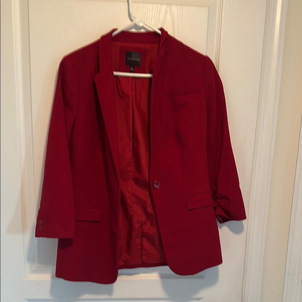 Wine Colored Women's Blazer Medium Size